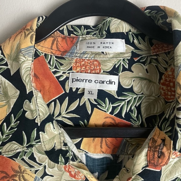 Pierre Cardin Tropical Button Up XL - Picture 2 of 3